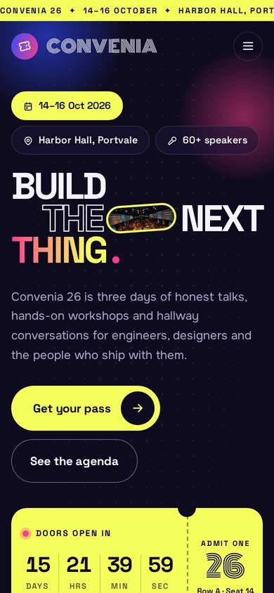 Convenia on mobile